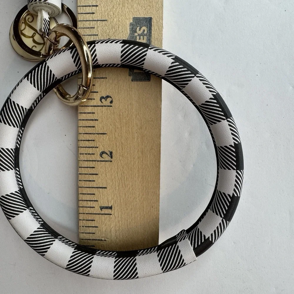 Buffalo Check Keychain With tassel‎ And 